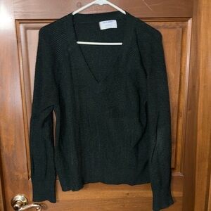 Old Navy Deep Black V-Neck Pullover